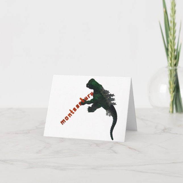 Montessaurus Spådomars Namn-anteckningskort Kort (Framsida)