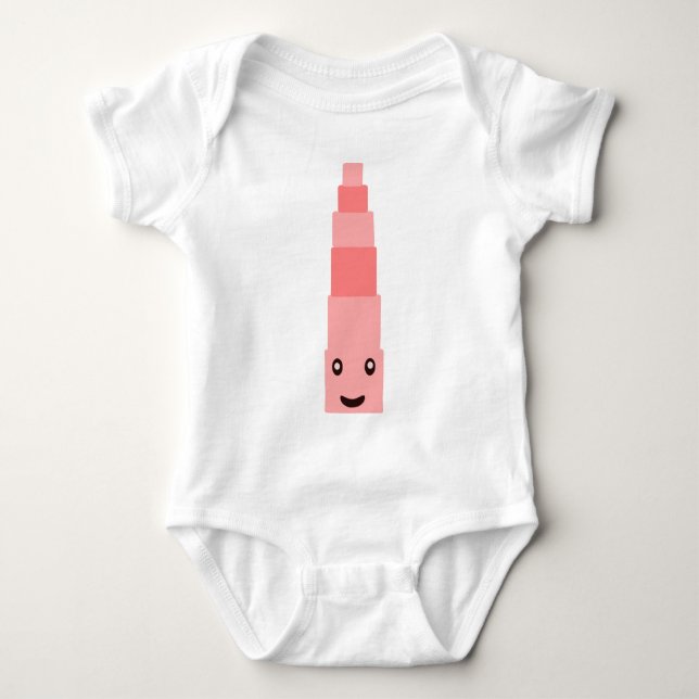 Montessori baby Rosa torn Tröja (Framsida)