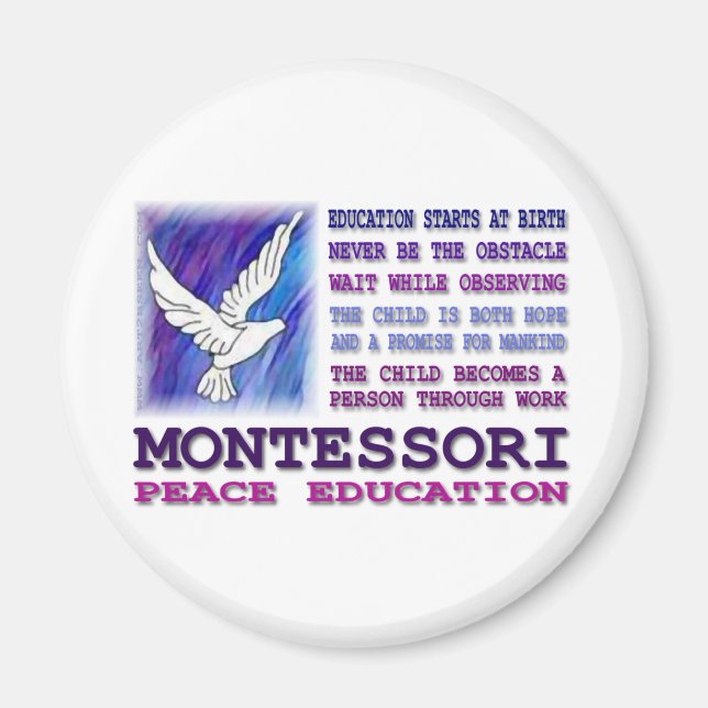 Montessori Dove Magnet (Framsidan)