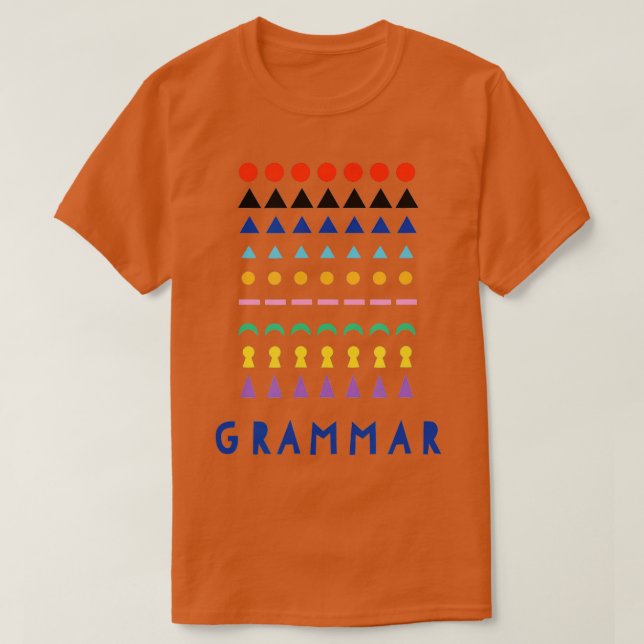 Montessori Grammar Material Shirt Gift Teacher Tod T Shirt (Design framsida)