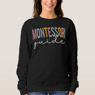 Montessori Guide färgglad uppskattningsdag tillbak T Shirt