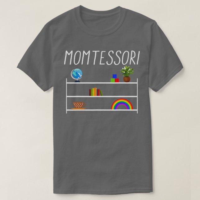Montessori Kärlek Montessori Montessori Lärare T Shirt (Design framsida)