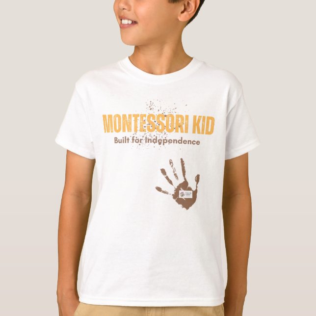 Montessori Kid T Shirt (Framsida)