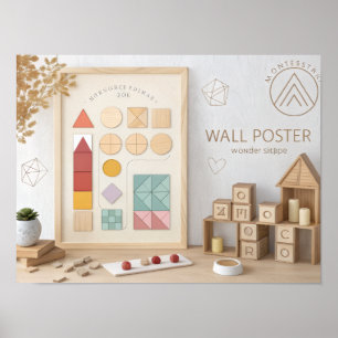 Montessori Kognitiv Utveckling Poster 