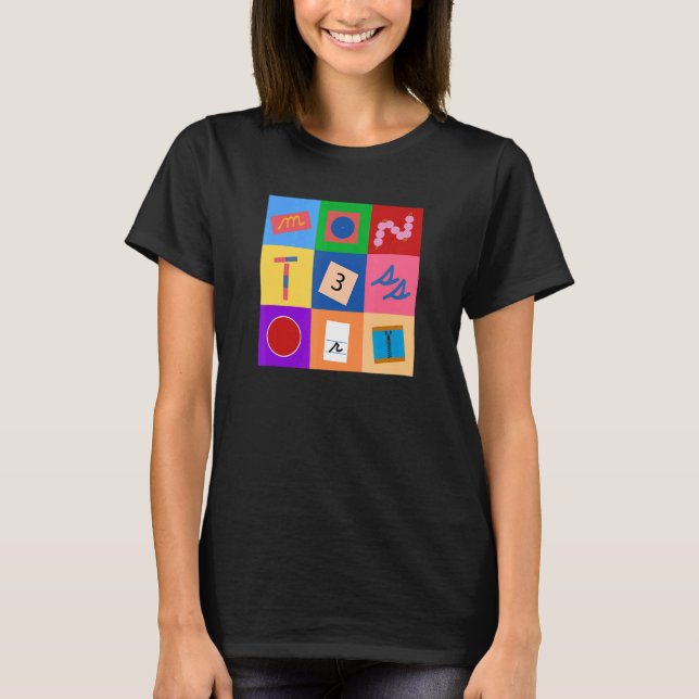 Montessori Materials T Shirt (Framsida)