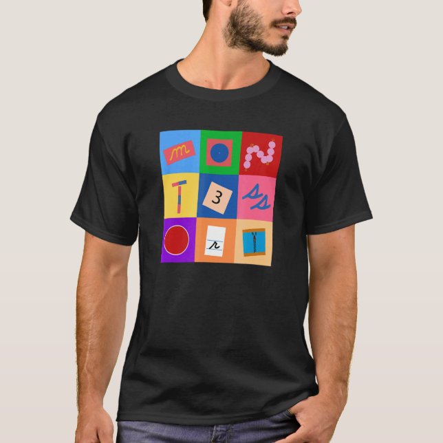 Montessori Materials T Shirt (Framsida)