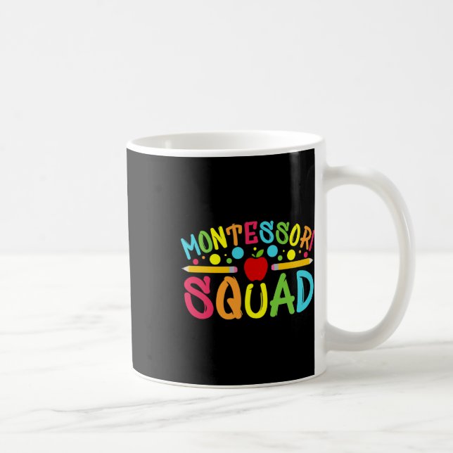 Montessori Squad Montessori Teacher Back to school Kaffemugg (Höger)