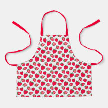 Montessori Strawberry Apron för barn