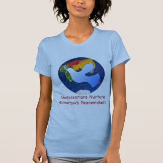 Montessorians Nuture morgondag fredsmäklare T-shirt