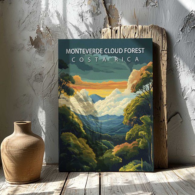 Monteverde Cloud Forest Costa Rica Canvastryck (Monteverde Cloud Forest Costa Rica Canvas Print by TinkPrints.)