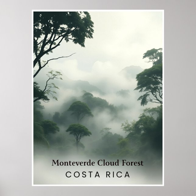 Monteverde Cloud Forest, Costa Rica – Dimma Baldak Poster (Framsidan)