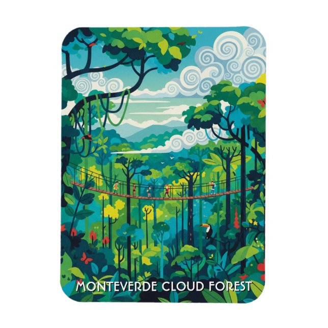 Monteverde Cloud Forest Costa Rica Magnet (Vertikal)