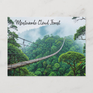 Monteverde Cloud Forest Costa Rica Travel Vykort