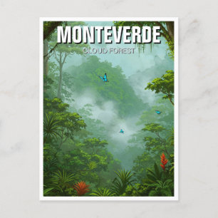 Monteverde Cloud Forest Costa Rica Travel Vykort