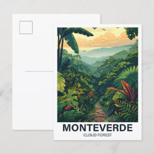 Monteverde Cloud Forest Costa Rica Travel Vykort
