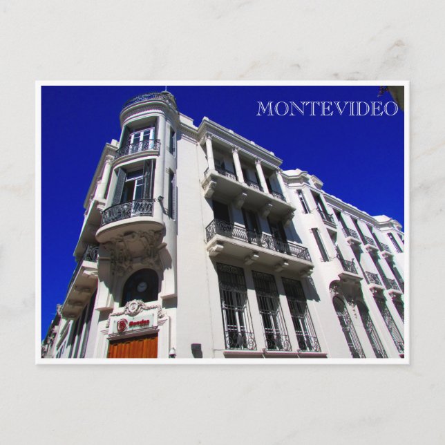 montevideo-arkitektur vykort (Framsida)