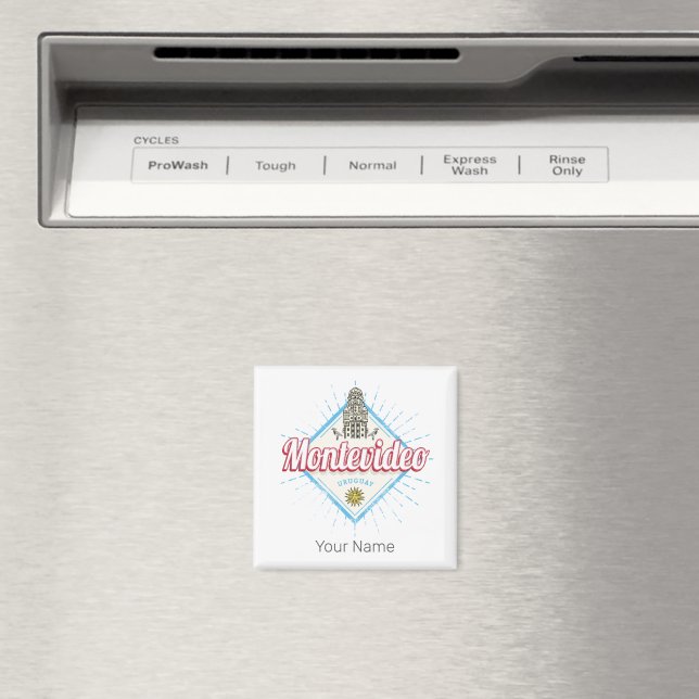 Montevideo City Uruguay Palacio Salvo Souvenir Magnet (In Situ (Dishwasher))