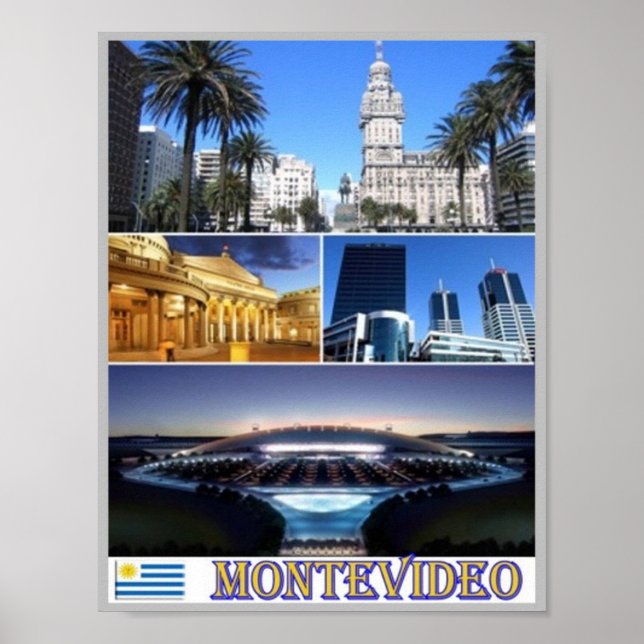 Montevideo Mosaic - Uruguay - Poster (Framsidan)