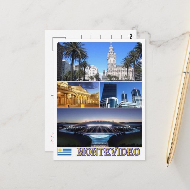 Montevideo Mosaic - Uruguay - Vykort (Fram/Back In Situ)