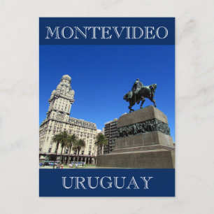 montevideo plaza uruguay vykort