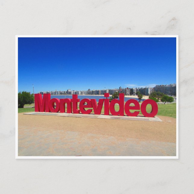 montevideo-tecken vykort (Framsida)