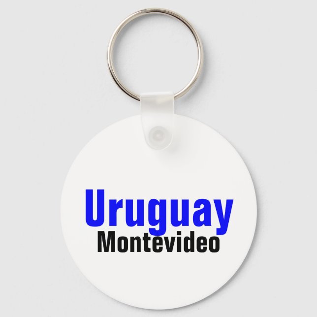 Montevideo,Uruguay Anpassad samling Nyckelring (Framsida)