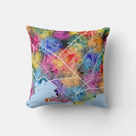 Montevideo Uruguay City Karta Kudde