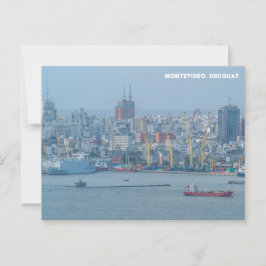 Montevideo, Uruguay City View Vykort