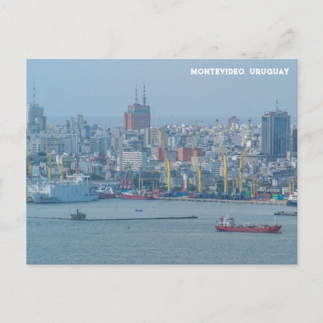 Montevideo, Uruguay City View Vykort (Framsida)