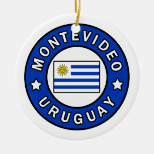 Montevideo Uruguay Julgransprydnad Keramik