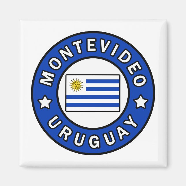 Montevideo Uruguay Magnet (Framsidan)