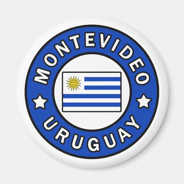 Montevideo Uruguay Magnet (Framsidan)