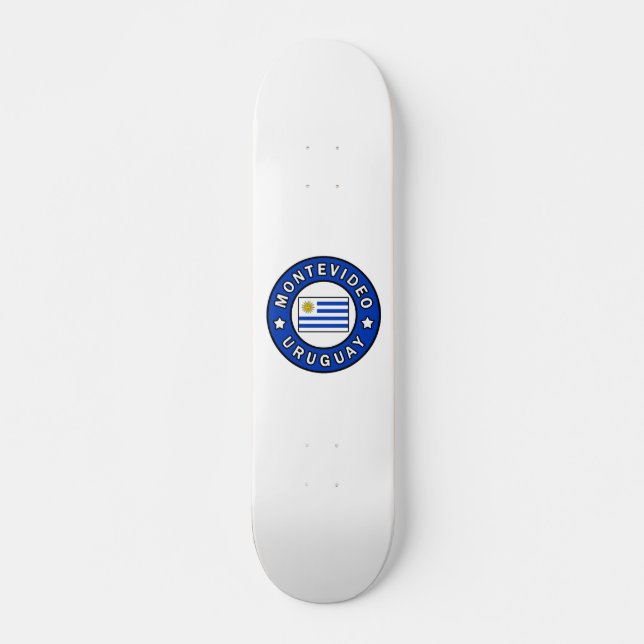 Montevideo Uruguay Mini Skateboard Bräda 18,5 Cm (Framsida)