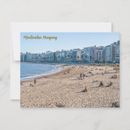 Montevideo, Uruguay, Playa de Los Pocitos Vykort