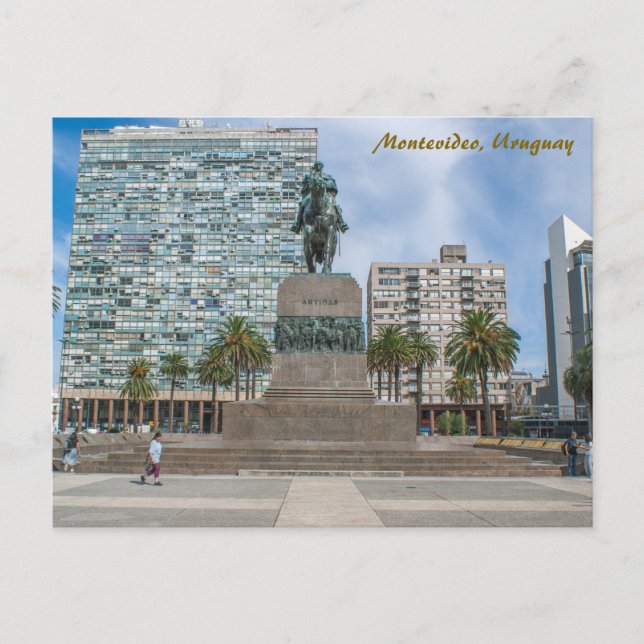 Montevideo, Uruguay, Plaza Independencia Vykort (Framsida)