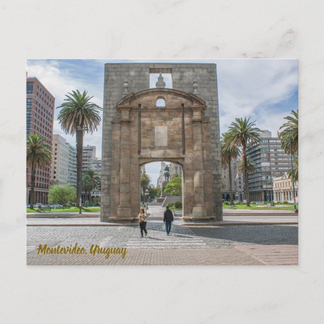 Montevideo, Uruguay, Puerta de la Ciudadela Vykort (Framsida)