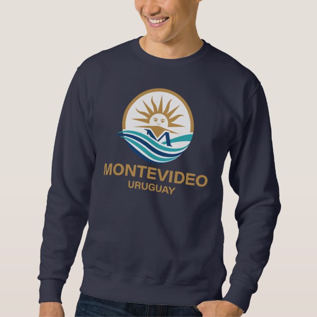 Montevideo Uruguay Sydamerika Lång Ärmad Tröja (Framsida)