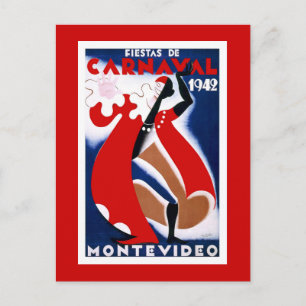 "Montevideo" vintage resoraffisch Vykort