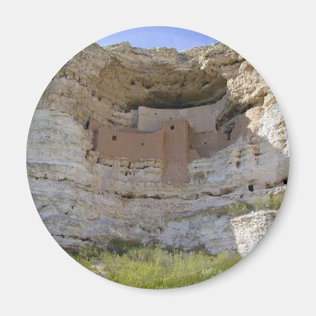 Montezuma Castle Cliff Indian Magnet (Framsidan)