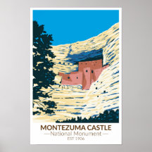 Montezuma Castle National Monument Arizona Vintage
