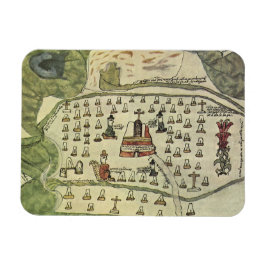 Montezumas aztekiska imperium, Antik världskarta, Magnet