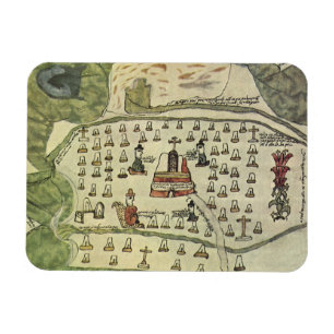 Montezumas aztekiska imperium, Antik världskarta, Magnet