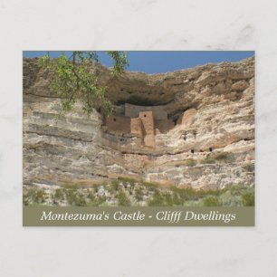 Montezumas Castle Ruins Arizona-postkort Vykort