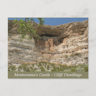 Montezumas Castle Ruins Arizona-postkort Vykort