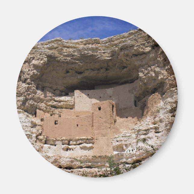 Montezumas nationella slottsmonument magnet (Framsidan)