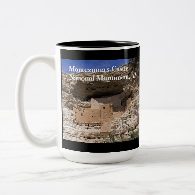 Montezumas nationella slottsmonument Två-Tonad mugg (Vänster)