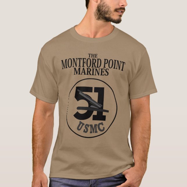MONTFORD MARINES 51ST BATTALION T SHIRT (Framsida)
