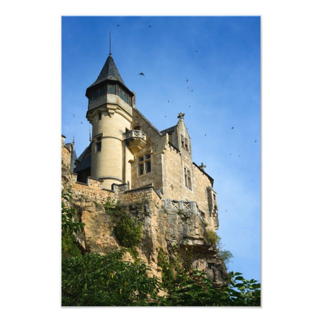 Montfort castle, Dordogne, Frankrike Fototryck (Framsidan)