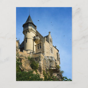 Montfort castle, Dordogne, Frankrike Vykort