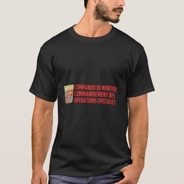 Montfort Comdo Fransk Speciell Force T Shirt (Framsida)